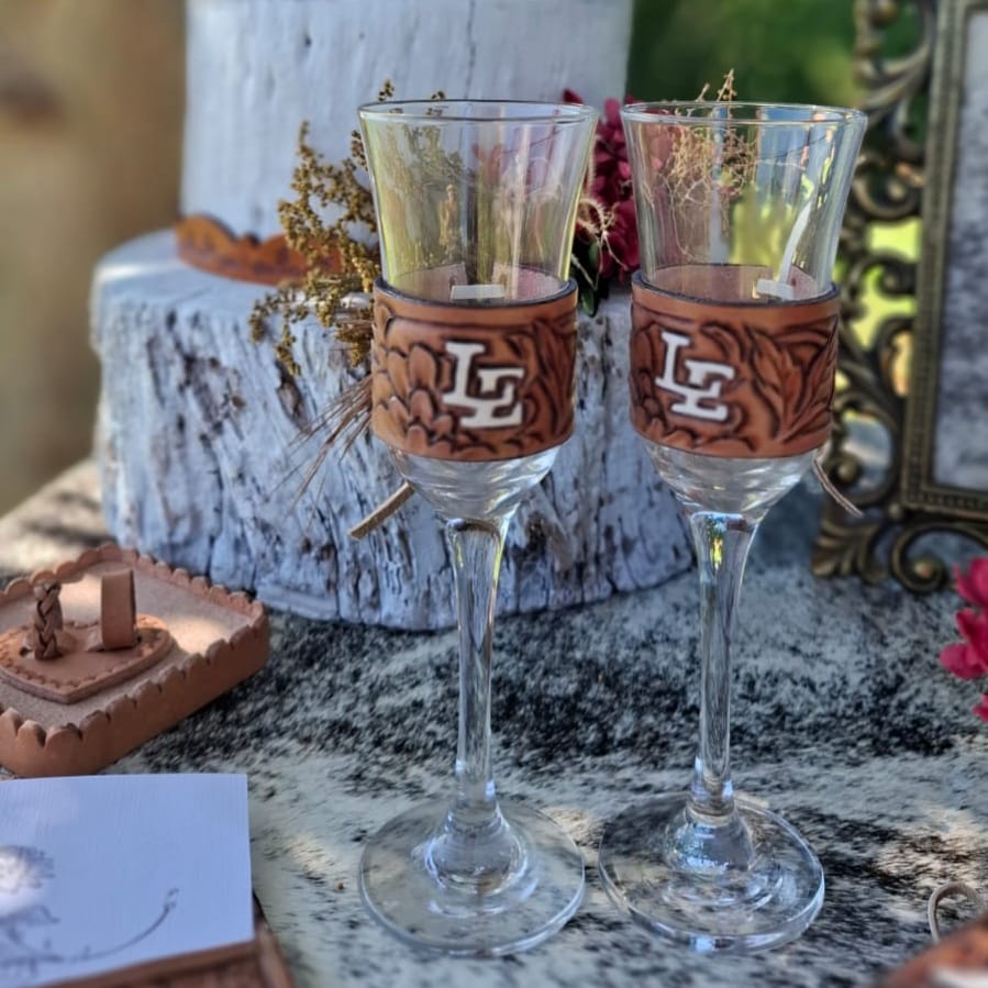 Casamento Cowntry Enfeite Taças